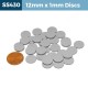 12mm x 1mm Magnetic Stainless Steel discs 12x1mm