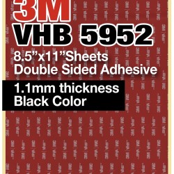 High Sticky Acrylic Adhesive V Hb 3m Double Sided Tape 3m Tape 5952 Black,  1.1mm