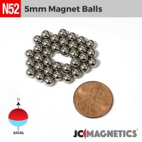 5mm Dia N35 BuckyBalls Magnetic Toys Neodymium Sphere Magnets Rare Earth Magnetic  Balls (Color:Nickel) - BUYNEOMAGNETS