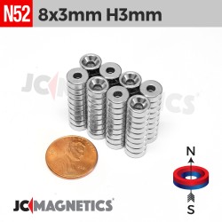 7mm X 1mm N52 neodymium thin magnets round discs 9/32in x 1/32in