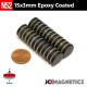 15mm x 3mm N52 Epoxy Coated Discs Rare Earth Neodymium Magnet 15x3mm