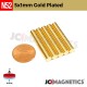 500pcs 5mm x 1mm 13/64in x 1/32in N52 Gold Plated Thin Discs Rare Earth Neodymium Magnet 5x1mm