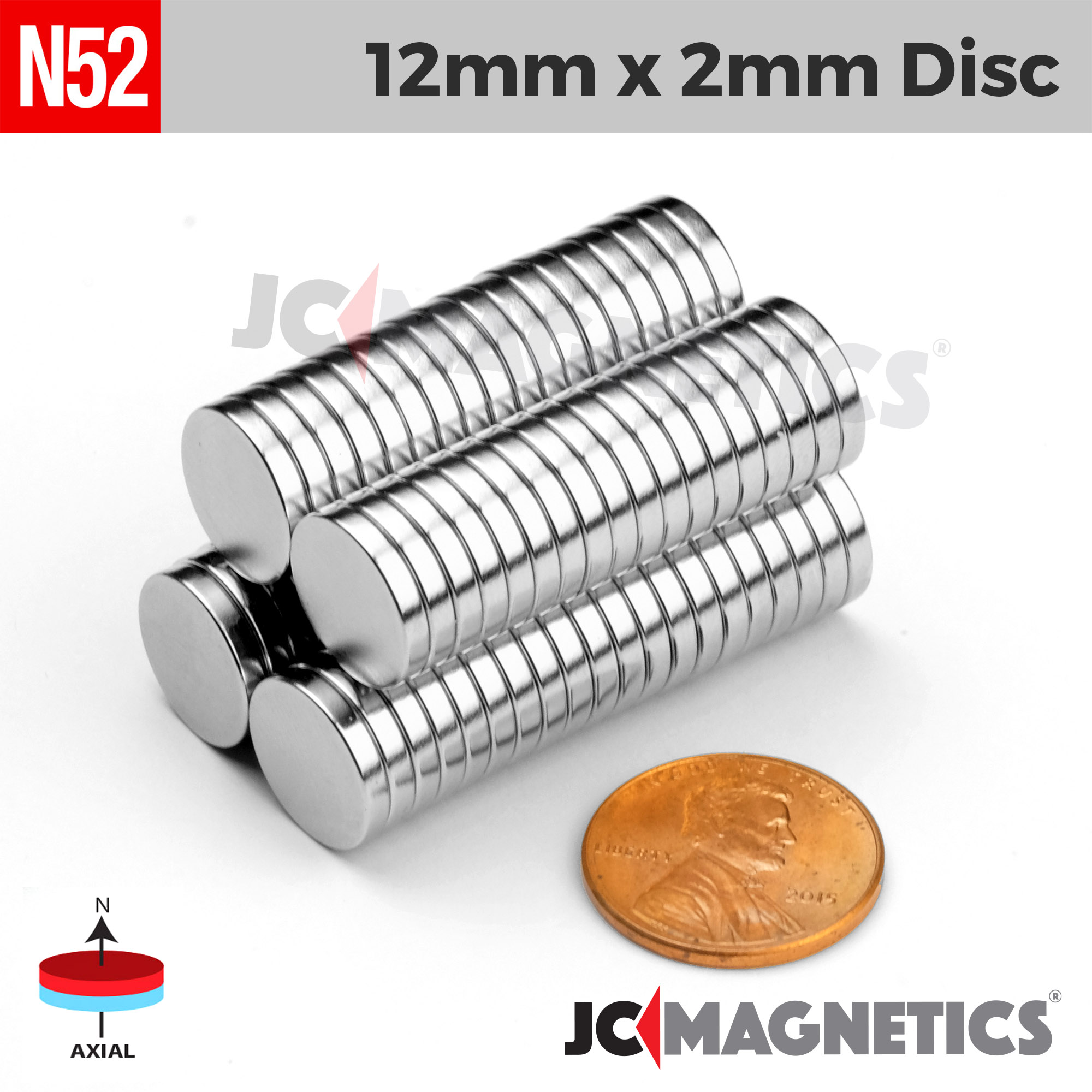 Cube magnétique 12 x 12 x 12mm Néodyme N48, Doré - force 11 kg