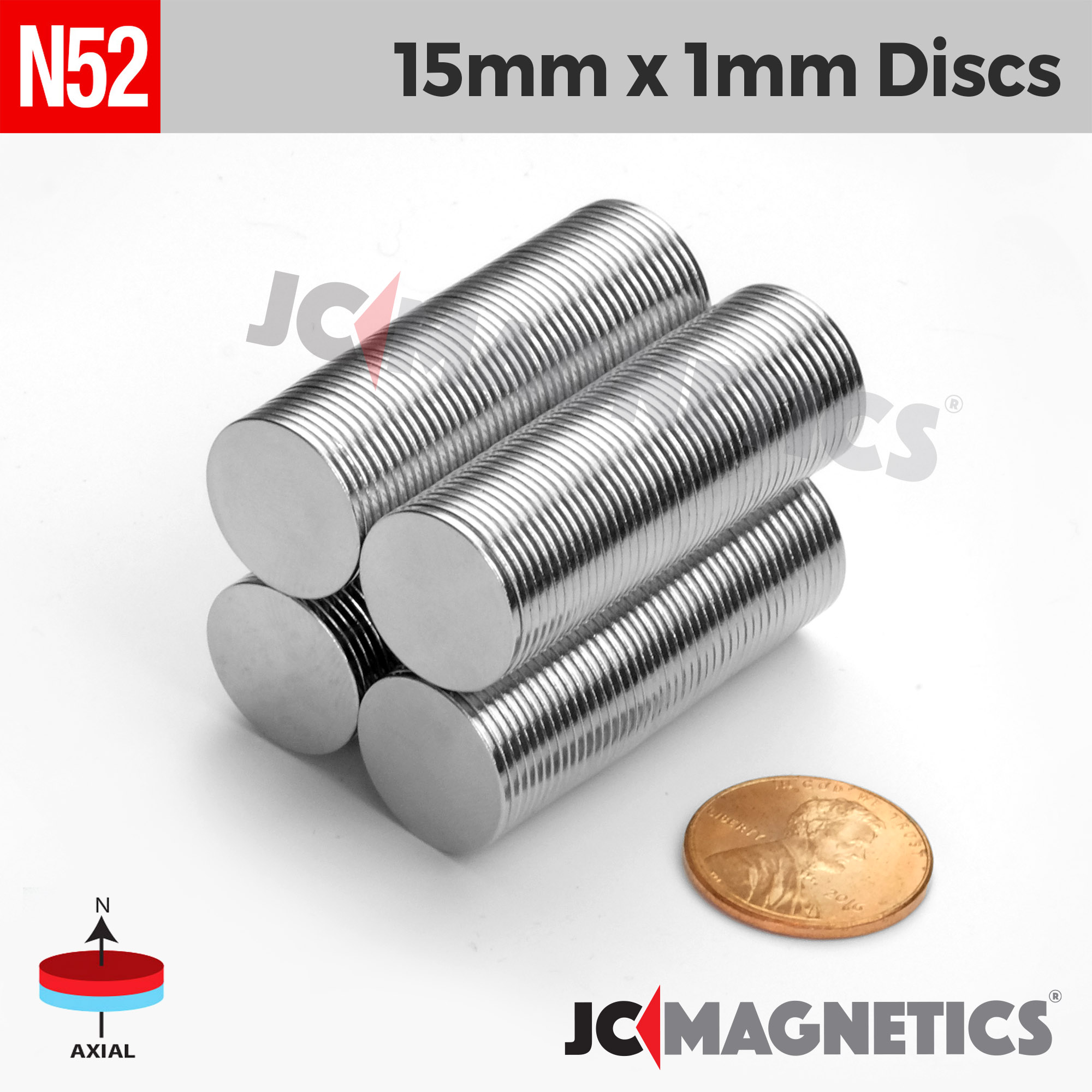 AIMANT PLAT : Rond diam15mm Ep:1mm ( x 5 sets )