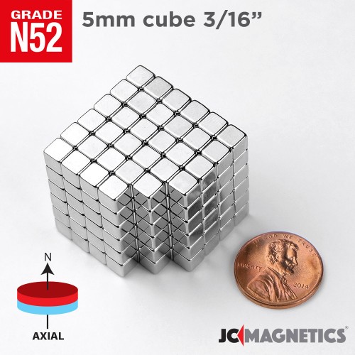 Multiple Size 5mm 3/16" Width Thin Flat Square RareEarth Neodymium Square Magnet 