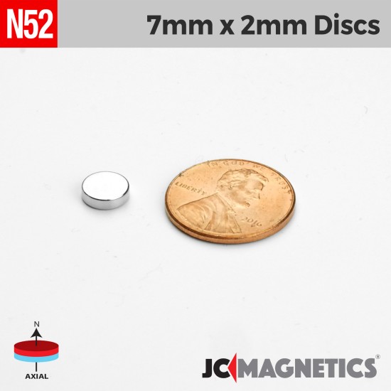 Aimant rond (7 x 2 mm)