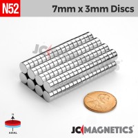 250/1000 Magnets 7x3 mm Neodymium Disc strong round craft magnet 7mm dia x 3mm 